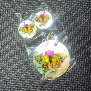 Costume jewelry. Butterfly Necklace